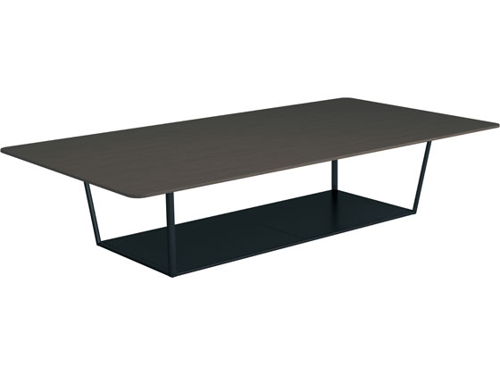 コクヨ リージョン角形 ミドルテーブル黒脚 W3600 チャコール