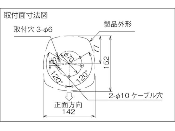 パトライト LED積層信号灯付き電子音報知器 色:赤・黄 LKEH-220FA-RY 通販【フォレストウェイ】