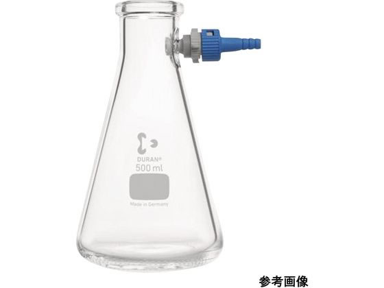 アズワン 吸引ろ過瓶 PBT製チューブコネクター付 丸型 5000mL