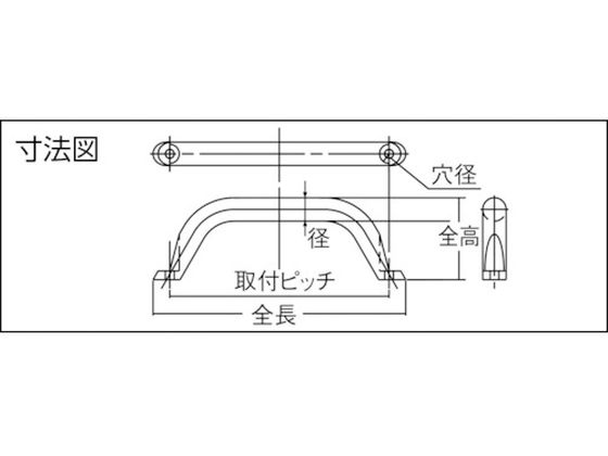 スガツネ工業 (100010485)MG-250ステンレス鋼製ハンドル MG-250