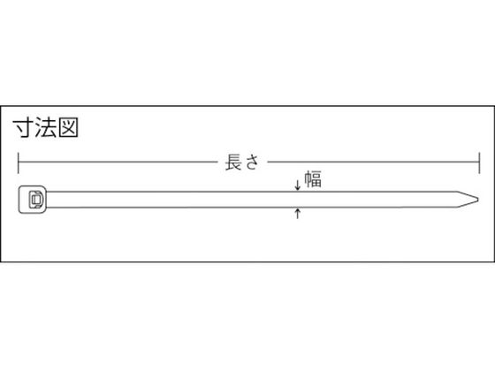 パンドウイット ナイロン結束バンド 耐候性黒 幅8.9×長さ450 (50本入