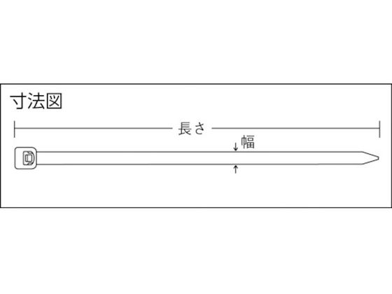 パンドウイット ナイロン結束バンド 耐候性黒 幅7.6×長さ627 (50本入