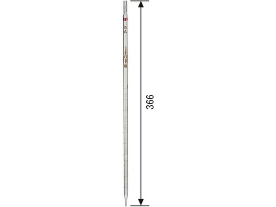 SIBATA メスピペット 先端目盛 スーパーグレード 5mL 020020-5A