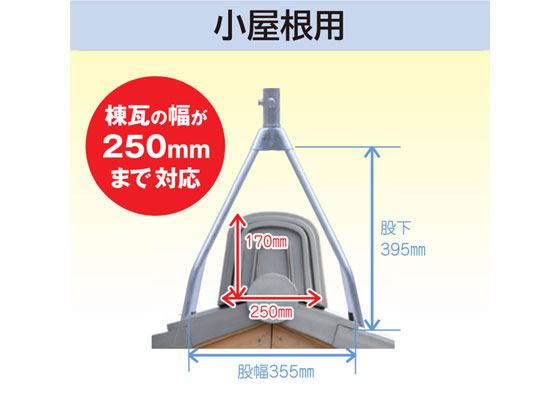 DXアンテナ 屋根馬 適合マスト25-32mm 溶融亜鉛メッキ MH35ZT【通販