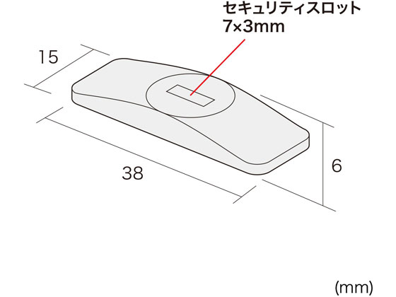 サンワサプライ eセキュリティ 薄型取付部品 SLE-20P【通販フォレスト