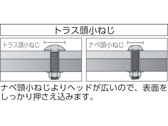 TRUSCO トラス頭小ネジ ステンレス 全ネジ M3×10 180本入 B52-0310