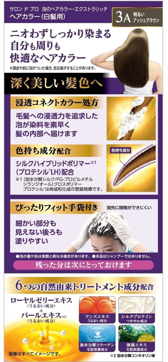 ダリヤ サロンドプロ 泡のヘアカラー エクストラリッチ 白髪用 6