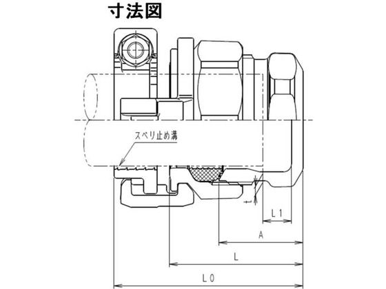 SKカワニシ ポリエチレン管用継手 SKXパイプエンドP40 SKX-END-P40