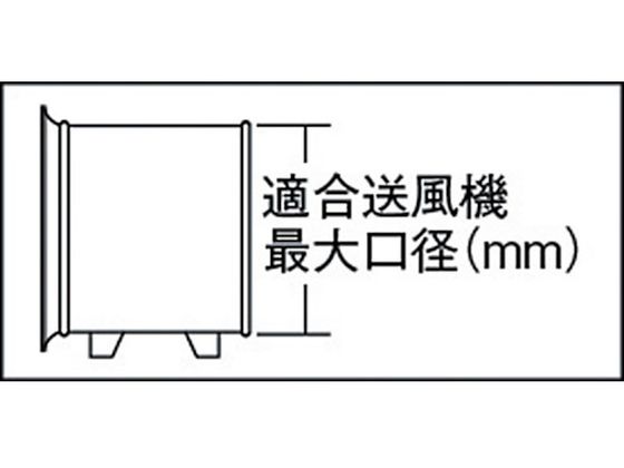 TRUSCO フレキシブルダクト ファスナー接続タイプ Φ320×5m TFD-320FA