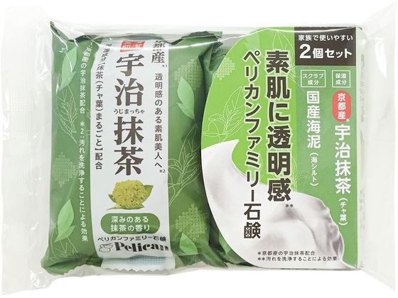 ペリカン石鹸 ペリカンファミリー石鹸 宇治抹茶 80g×2個 通販