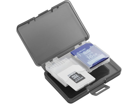 エレコム SD・microSDカードケース 4枚収納 CMC-06NMC4 通販