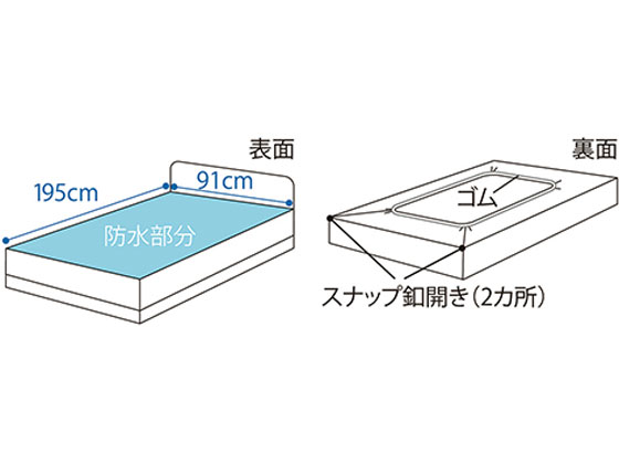 エンゼル スーパーフィット防水ボックスシーツ(エアーマット対応