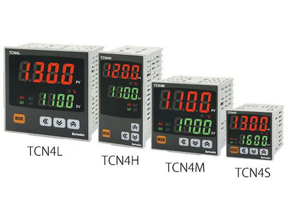 店舗用品 オートニクス 2段表示型温度調節器 TCN4L-22R 1個 ▽207-9784