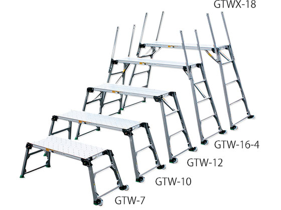 ナカオ 足場台(アルミニウム製・脚部伸縮タイプ) GTW-7 | Forestway