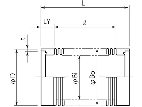 入江工研 成型ベローズ （コンフラットおよび端管接続） 1個 IC65A-