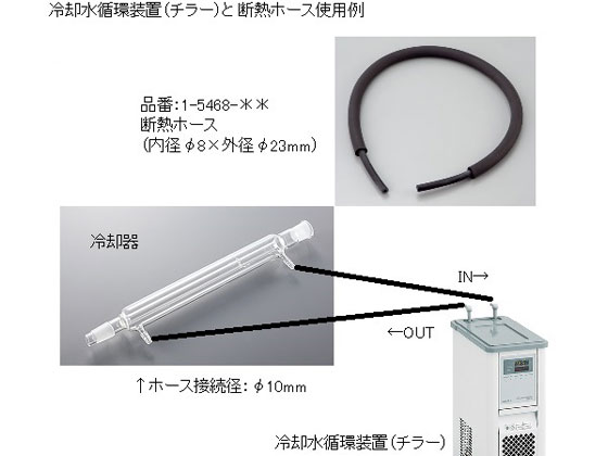 アズワン 低温恒温水槽・冷却水循環装置用断熱ホース 5m 断熱ホース