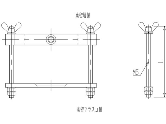 旭製作所 蒸留フラスコ用フランジセット 3490-01 通販【フォレストウェイ】