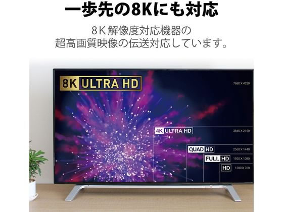 エレコム HDMIケーブル HDMI2.1 8K4K対応 2m CAC-HD21E20BK 通販