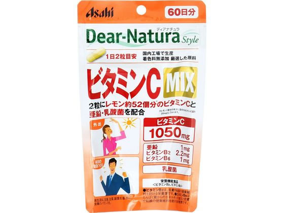 アサヒグループ食品 ディアナチュラスタイル ビタミンC MIX 60日分 120