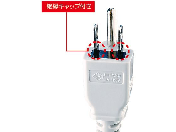 サンワサプライ 工事物件タップ 2個口 5m TAP-KS2-5 | Forestway【通販