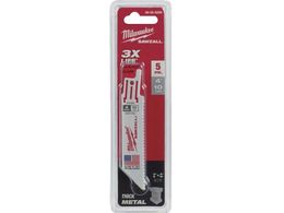 milwaukee THIN KERF���H�p���V�v���\�[�u���[�h 10TPI 101mm 5�{�p�b�N 48-00-5090