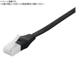 BUFFALO Cat6A c̐܂ȂLANP[u tbg Xg[g 2.0m ubN BSLS6AFU20BK